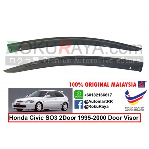 Honda Civic SO3 2Door ( 6th Gen ) 1995-2000 AG Door Visor Air Press Wind Deflector (Small 7cm Width)
